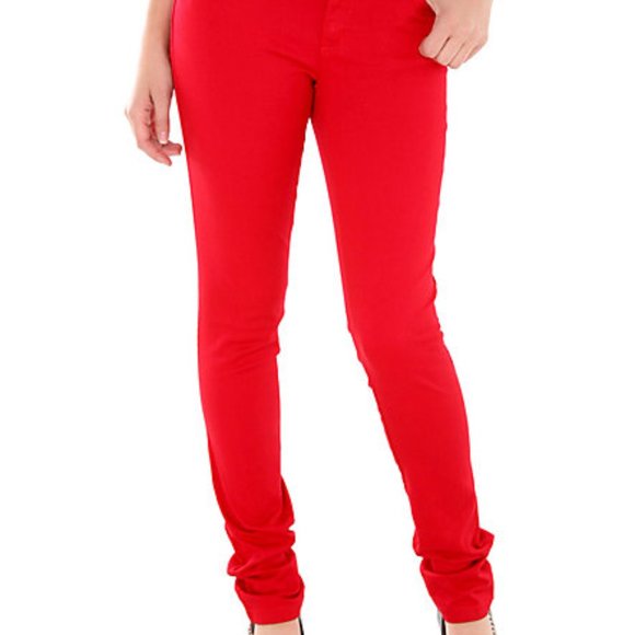 *Clearance* NWOT Hot Topic Tripp NYC Red Skinny Jeans Junior Size 7 - Picture 3 of 5
